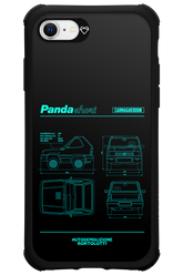 Panda Car Blue - Apple iPhone SE 2022