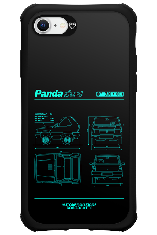 Panda Car Blue - Apple iPhone SE 2022