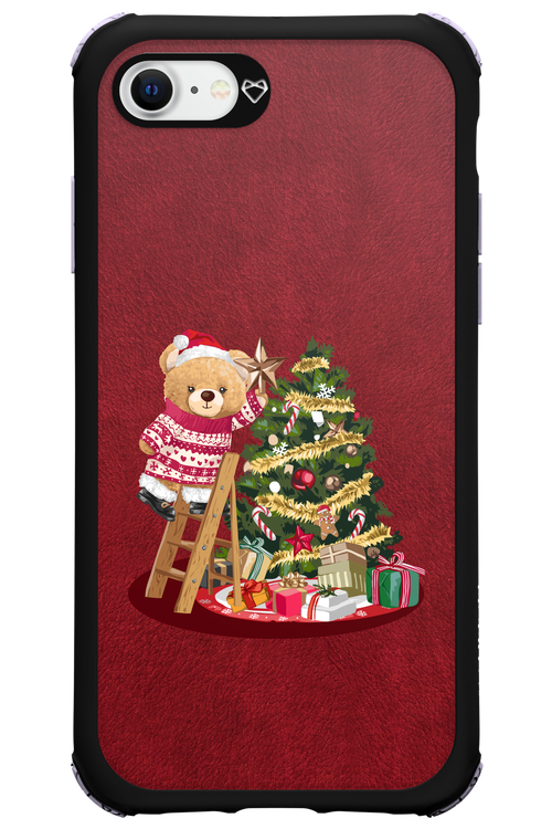 Christmas Bear (Burgundy) - Apple iPhone 7