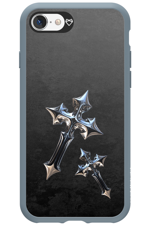Chrome Crosses - Apple iPhone 8
