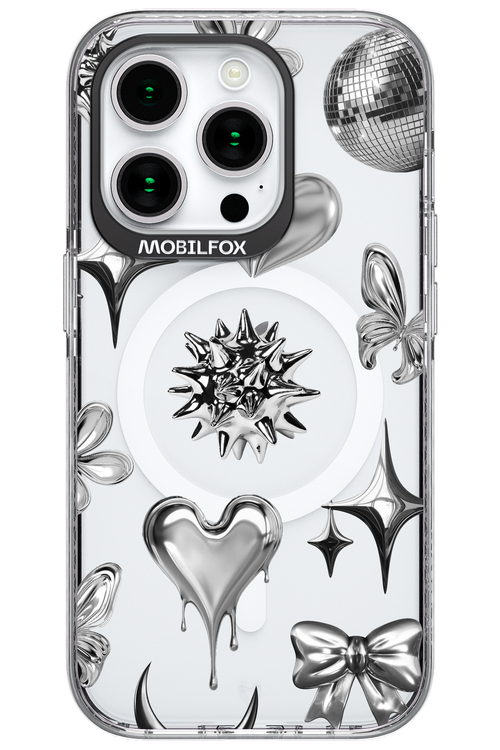 Silver Zone Transparent - Apple iPhone 15 Pro