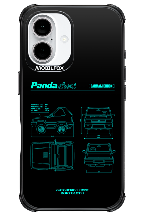 Panda Car Blue - Apple iPhone 16