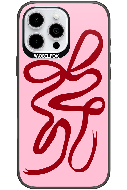 Burgundy Bow - Apple iPhone 16 Pro Max