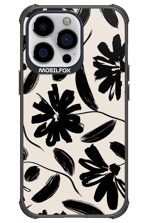 Monochrome Flowerss 2.0 - Apple iPhone 13 Pro
