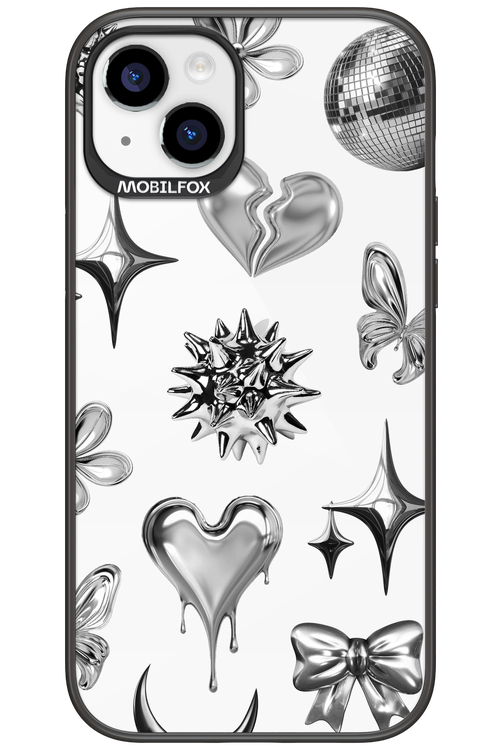 Silver Zone Transparent - Apple iPhone 15 Plus