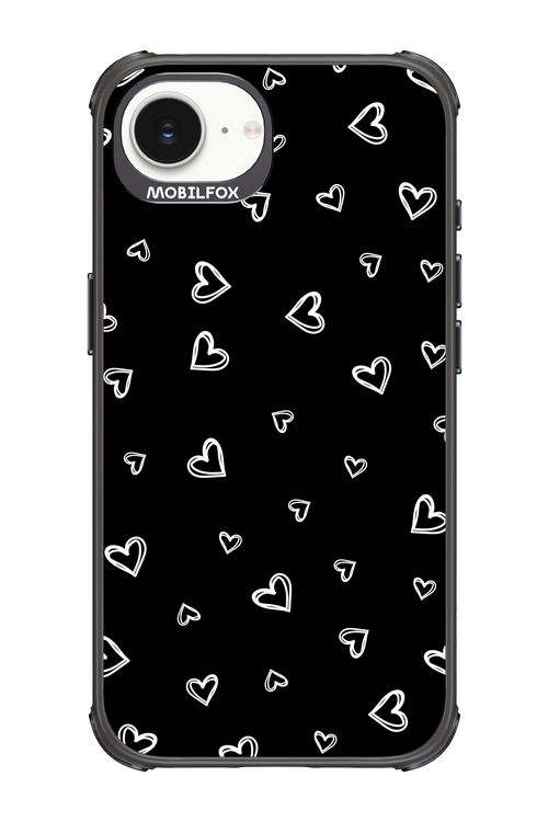 Monochrome Hearts 2.0 - Apple iPhone 16e
