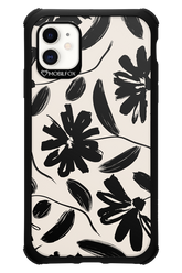 Monochrome Flowerss - Apple iPhone 11