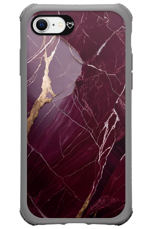 Burgundy Marble - Apple iPhone 8