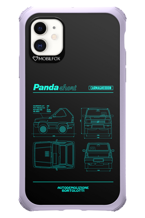 Panda Car Blue - Apple iPhone 11