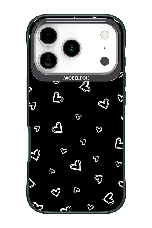 Monochrome Hearts 2.0 - Apple iPhone 17 Pro