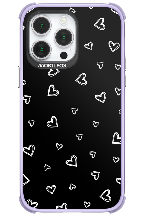 Monochrome Hearts 2.0 - Apple iPhone 14 Pro Max
