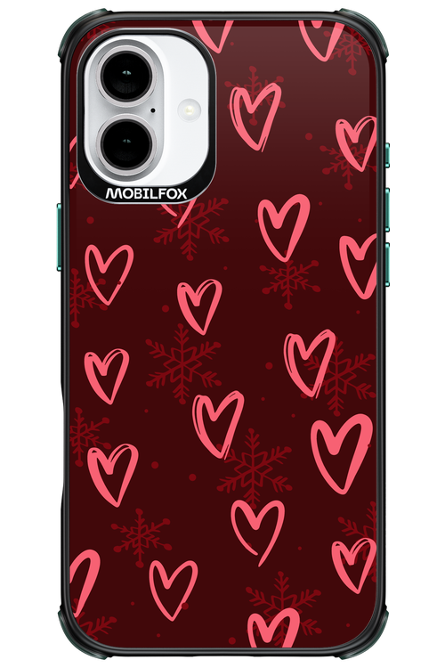 Christmas Hearts - Apple iPhone 16 Plus
