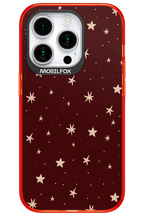 Burgundy Stars - Apple iPhone 15 Pro