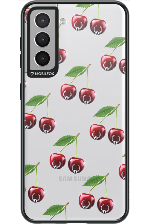 Spicy Cherries Transparent - Samsung Galaxy S21