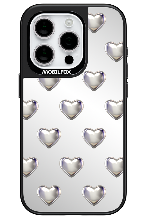 Shiny Hearts Mirror - Apple iPhone 15 Pro