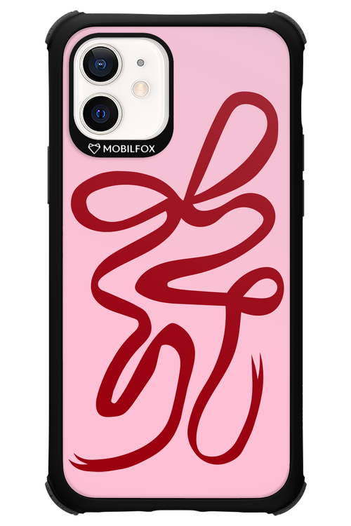 Burgundy Bow - Apple iPhone 12