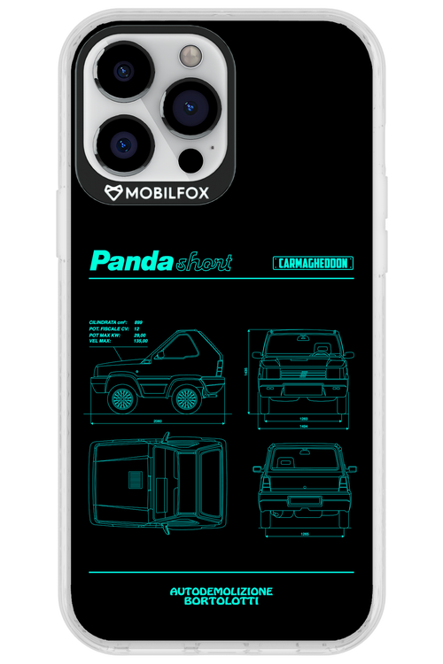 Panda Car Blue - Apple iPhone 13 Pro Max