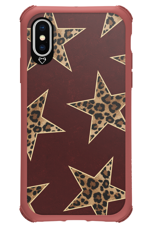 Wild Stars Burgundy - Apple iPhone XS
