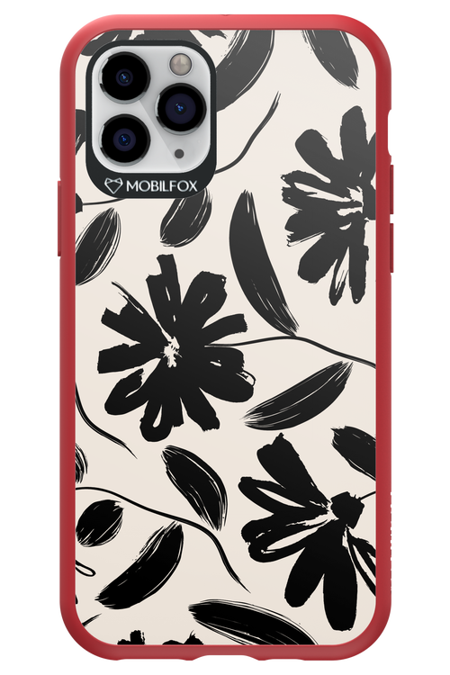 Monochrome Flowerss 2.0 - Apple iPhone 11 Pro
