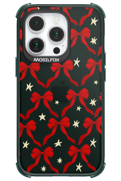 Bow & Stars (Transparent) - Apple iPhone 14 Pro