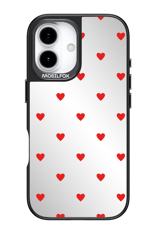 Mini Hearts Red Mirror 2.0 - Apple iPhone 17