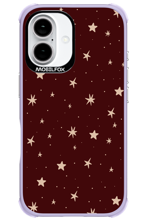 Burgundy Stars - Apple iPhone 16