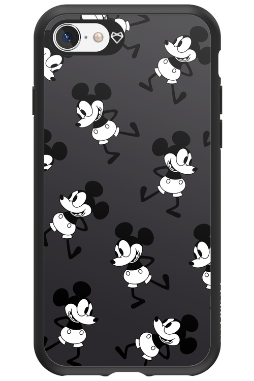 Iconic Mouse (antracite pattern) - Apple iPhone SE 2020