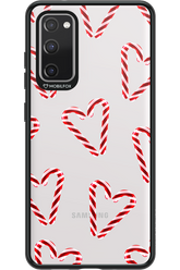 Candy Cane Hearts - Samsung Galaxy S20 FE