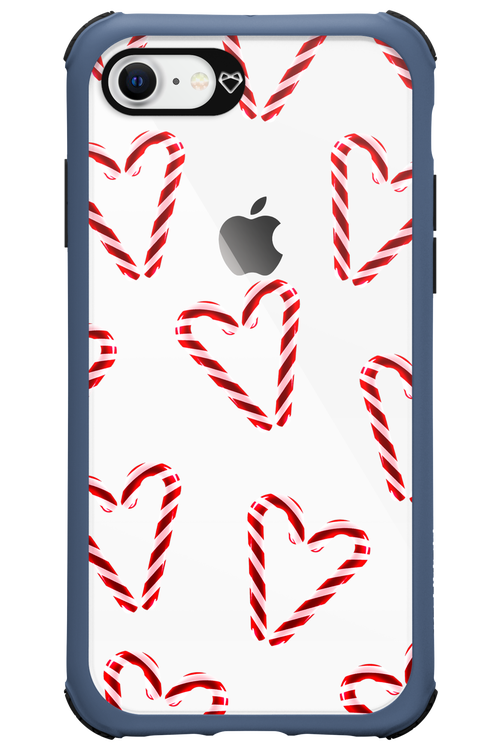 Candy Cane Hearts - Apple iPhone 8