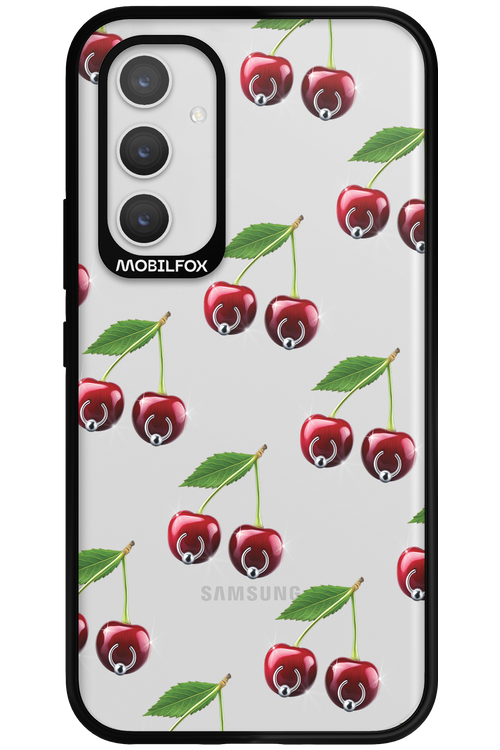 Spicy Cherries Transparent - Samsung Galaxy A54