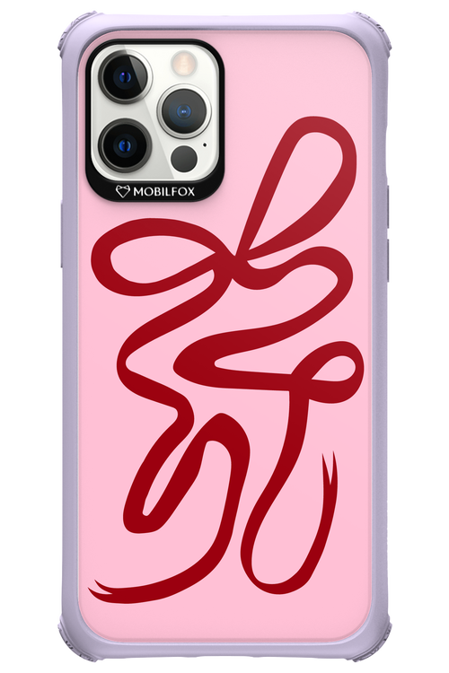 Burgundy Bow - Apple iPhone 12 Pro Max