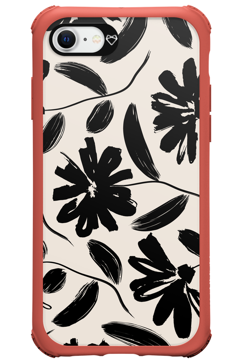 Monochrome Flowerss 2.0 - Apple iPhone SE 2022