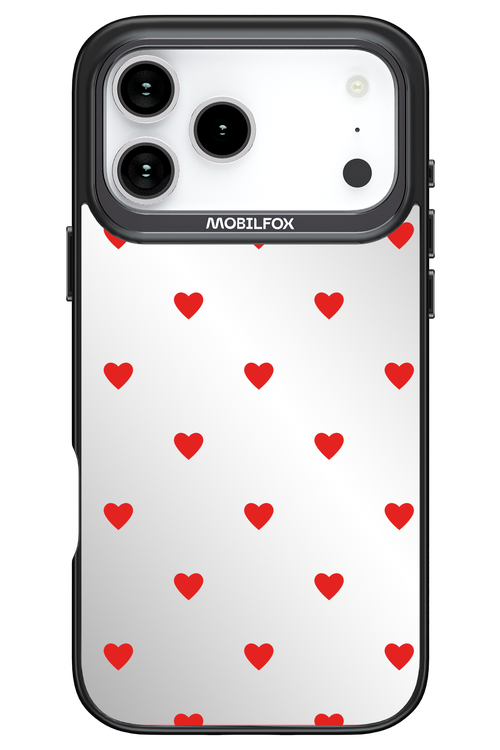 Mini Hearts Red Mirror 2.0 - Apple iPhone 17 Pro Max
