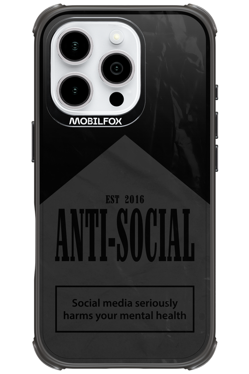 ANTI-SOCIAL (BLVCK) 2.0 - Apple iPhone 16 Pro