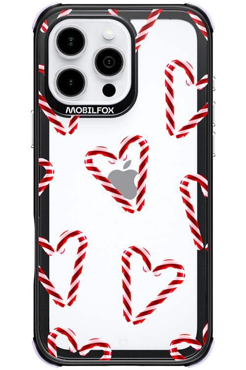 Candy Cane Hearts - Apple iPhone 16 Pro Max