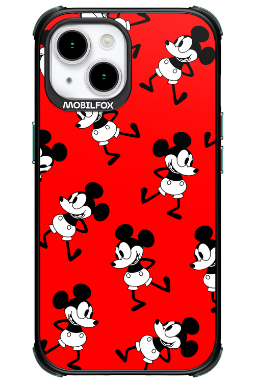 Iconic Mouse (red pattern) - Apple iPhone 15