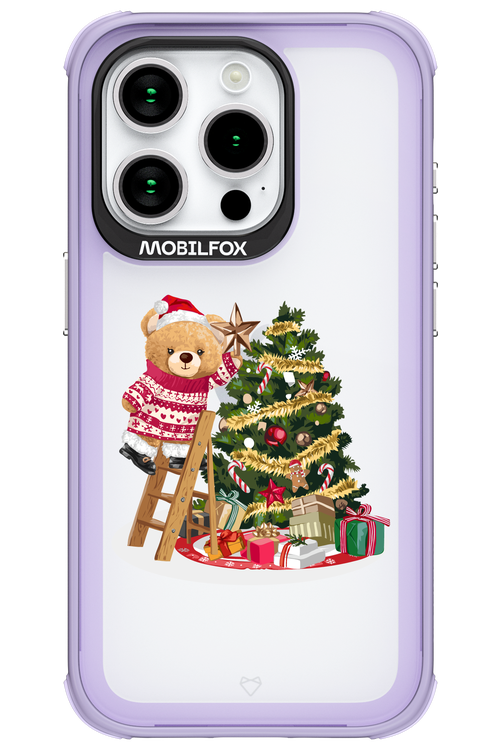 Christmas Bear (Transparent) - Apple iPhone 15 Pro