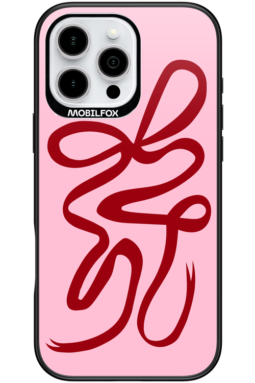 Burgundy Bow - Apple iPhone 16 Pro Max