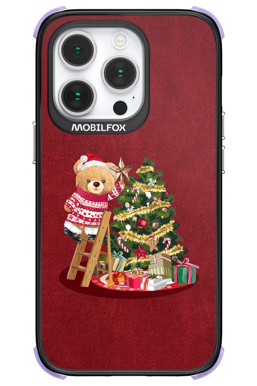 Christmas Bear (Burgundy) - Apple iPhone 14 Pro