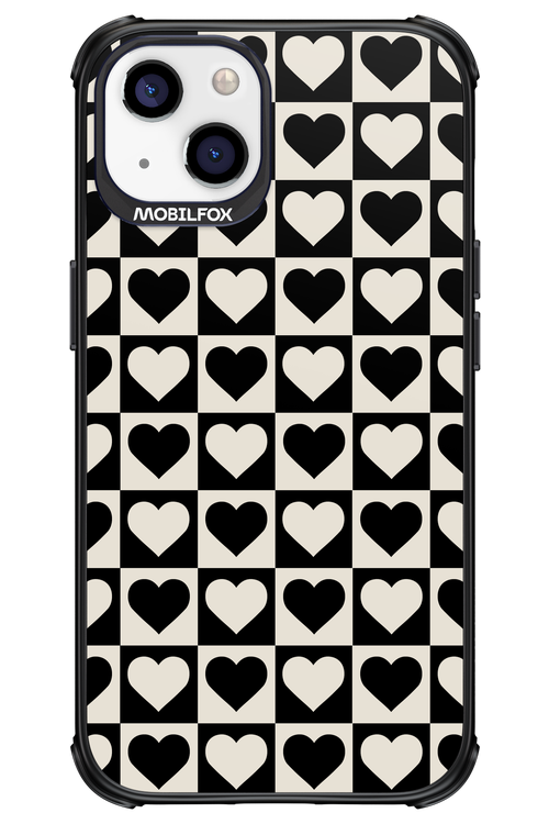 Checkered Heart - Apple iPhone 13