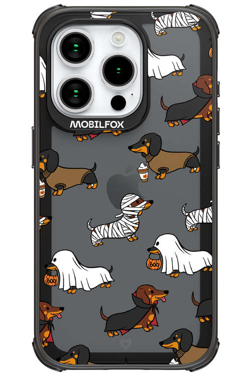 Scary Dachshund (Transparent) - Apple iPhone 15 Pro