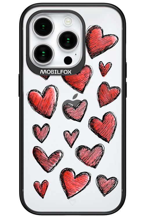 Red Love Transparent 2.0 - Apple iPhone 15 Pro