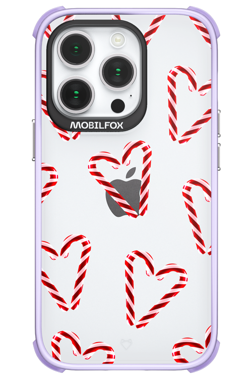 Candy Cane Hearts - Apple iPhone 14 Pro