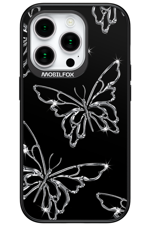 Silver Butterfly 2.0 - Apple iPhone 15 Pro