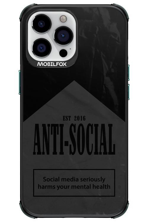ANTI-SOCIAL (BLVCK) 2.0 - Apple iPhone 13 Pro Max