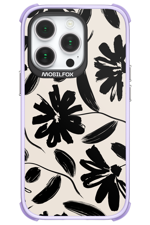 Monochrome Flowerss - Apple iPhone 14 Pro