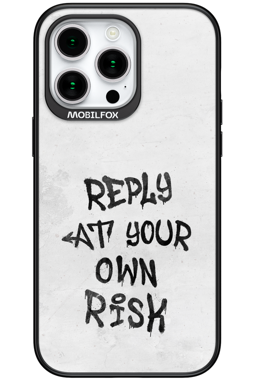 At Your Own Risk 2.0 - Apple iPhone 15 Pro Max