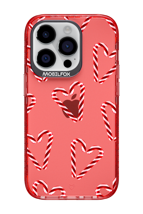 Candy Cane Hearts - Apple iPhone 14 Pro