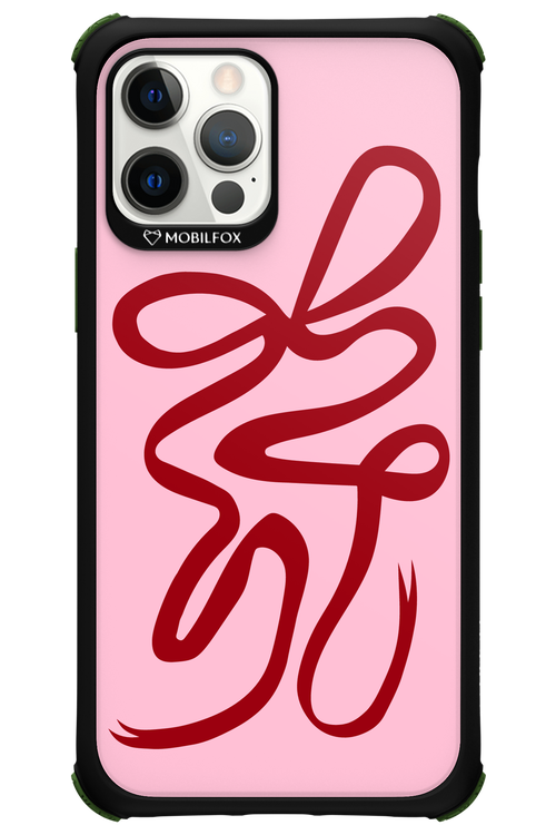 Burgundy Bow - Apple iPhone 12 Pro Max