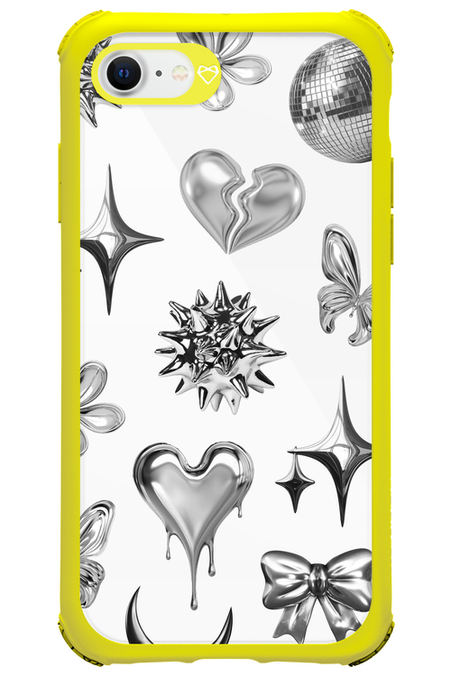 Silver Zone Transparent - Apple iPhone SE 2020